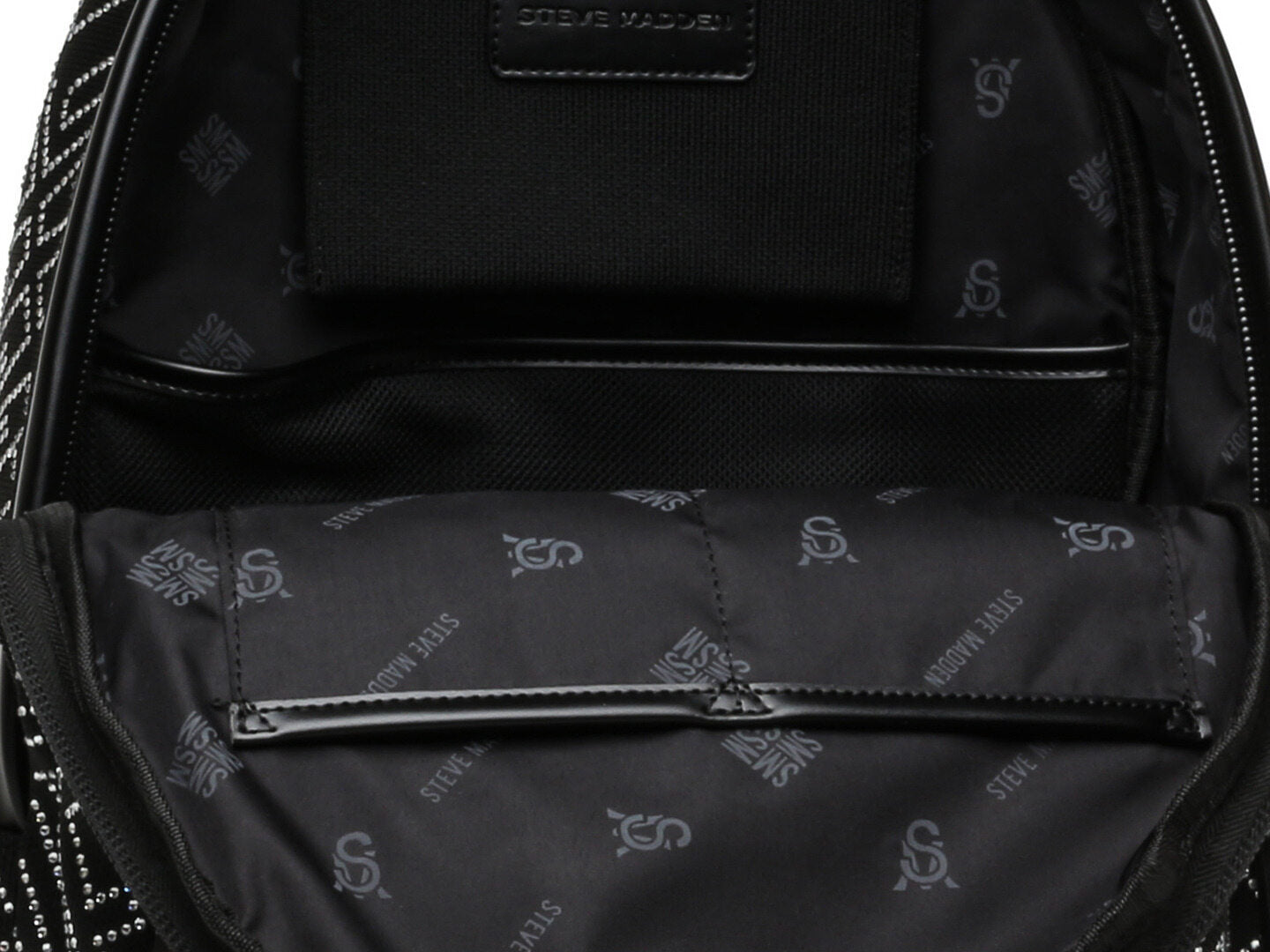 Mochila Steve Madden Bkila Negro Plata para Mujer