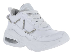 Tenis Makena Blanco Plata para Niña