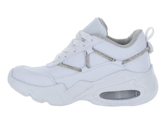 Tenis Makena Blanco Plata para Niña