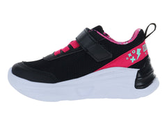 Tenis Makena Negro con Fucsia para Niña