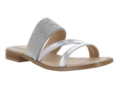Sandalias Lady Paulina Plata para Mujer
