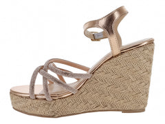 Sandalias Lady Paulina Oro Rosa para Mujer