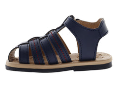 Sandalias Biberones Microfibra Azul para Bebé