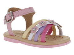 Sandalias Biberones Rosa Multicolor para Bebé