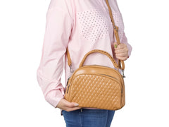 Bolso Unibella Acolchado Color Khaki para Mujer