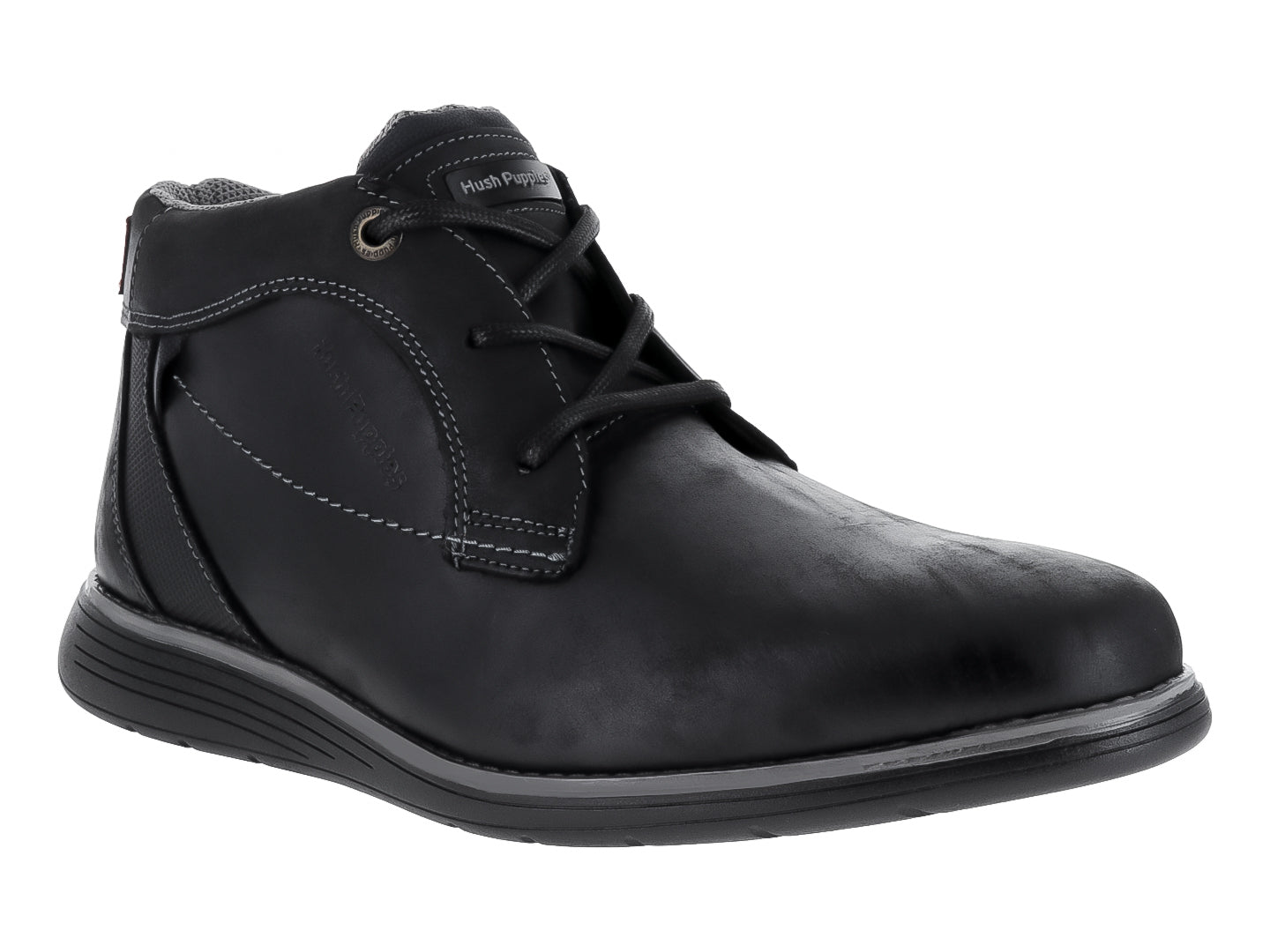 Botas Hush Puppies Bota Negra Caballero Nirof Para Hombre