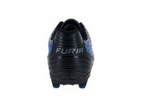 Tenis de Fútbol Furia Evo Negro y Azul para Hombre
