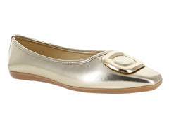 Zapatos Planos Luna Rosa Color Oro Inglés para Mujer