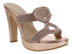 Zapatillas Roze Oro Rosado para Mujer