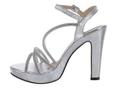 Sandalias Sary Plata con Plataforma para Mujer