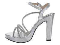 Sandalias Sary Plata con Plataforma para Mujer