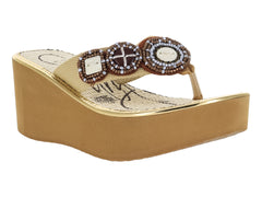 Sandalias SARY Beige de Plataforma para Mujer