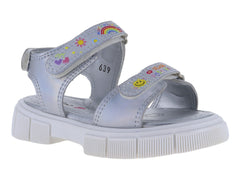 Sandalias Teen Bambino Plata para Niña
