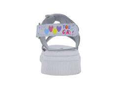 Sandalias Teen Bambino Plata para Niña