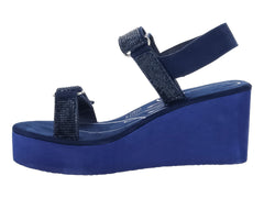Sandalias Sary Azul Marino para Mujer