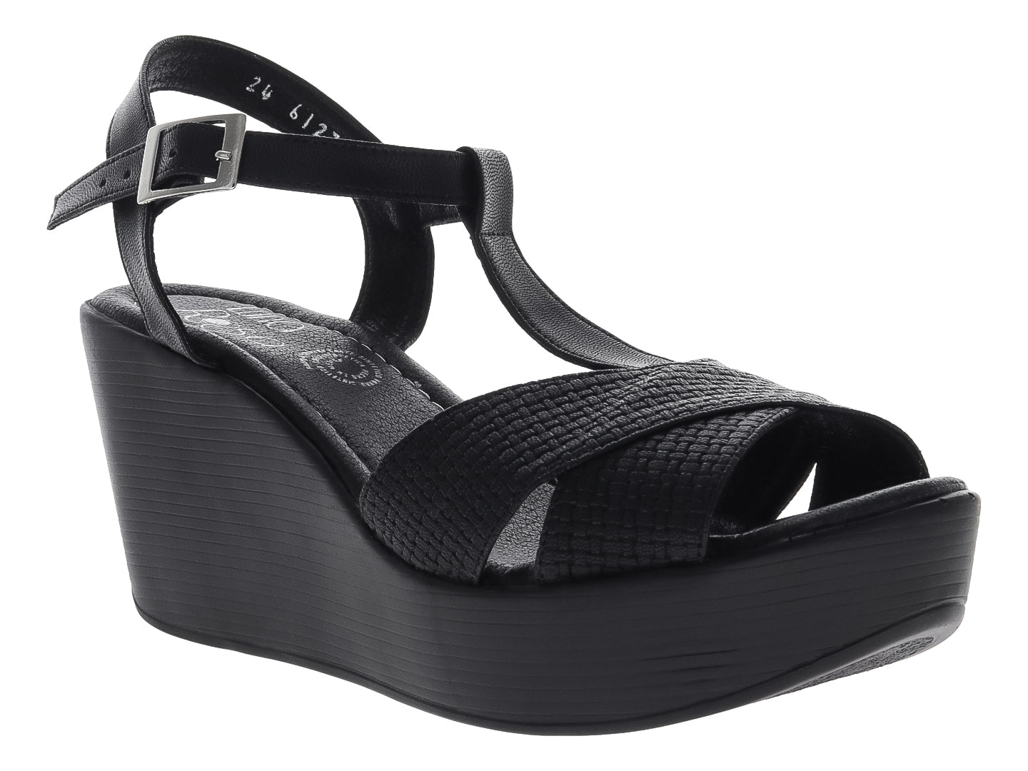 Sandalias de Plataforma Luna Rosa Negro para Mujer