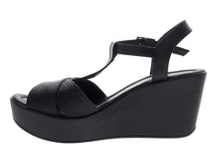 Sandalias de Plataforma Luna Rosa Negro para Mujer