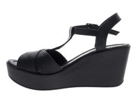Sandalias de Plataforma Luna Rosa Negro para Mujer