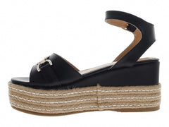 Sandalias de Plataforma Luna Rosa Negro para Mujer