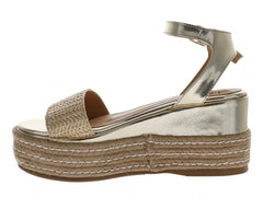 Sandalias Luna Rosa Oro Inglés para Mujer