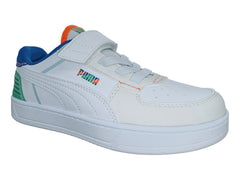Tenis PUMA Caven 2.0 Gris y Blanco para Niño
