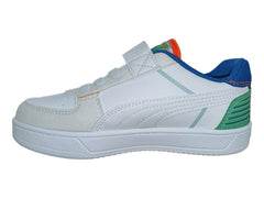 Tenis PUMA Caven 2.0 Gris y Blanco para Niño