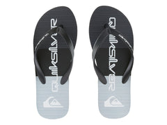 Sandalias Quiksilver Molokai Stripe Negro y Gris para Hombre