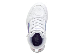 Tenis PUMA Rebound V6 Mid Blancos para Niña