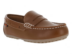 Zapatos Mocasín Coqueta Café para Niño