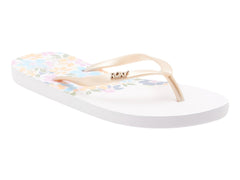 Sandalias Roxy Viva Stamp II Blanco y Turquesa para Mujer