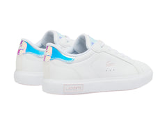 Tenis Lacoste Powercourt Blanco y Rosa para Niña
