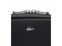 Bolso de Hombro Lacoste Negro para Mujer