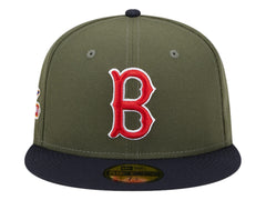 Gorra New Era Boston Red Sox Color Oliva para Hombre