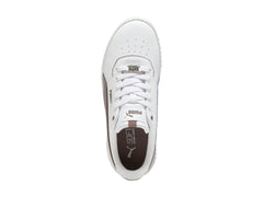 Tenis PUMA Carina 2.0 Lux Blanco y Morado para Mujer