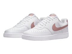 Tenis Nike Court Vision Lo Blanco y Rosa para Mujer