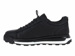 Tenis Buenissimo de Cuero Negro para Hombre