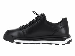 Tenis Buenissimo Negros de Piel para Hombre