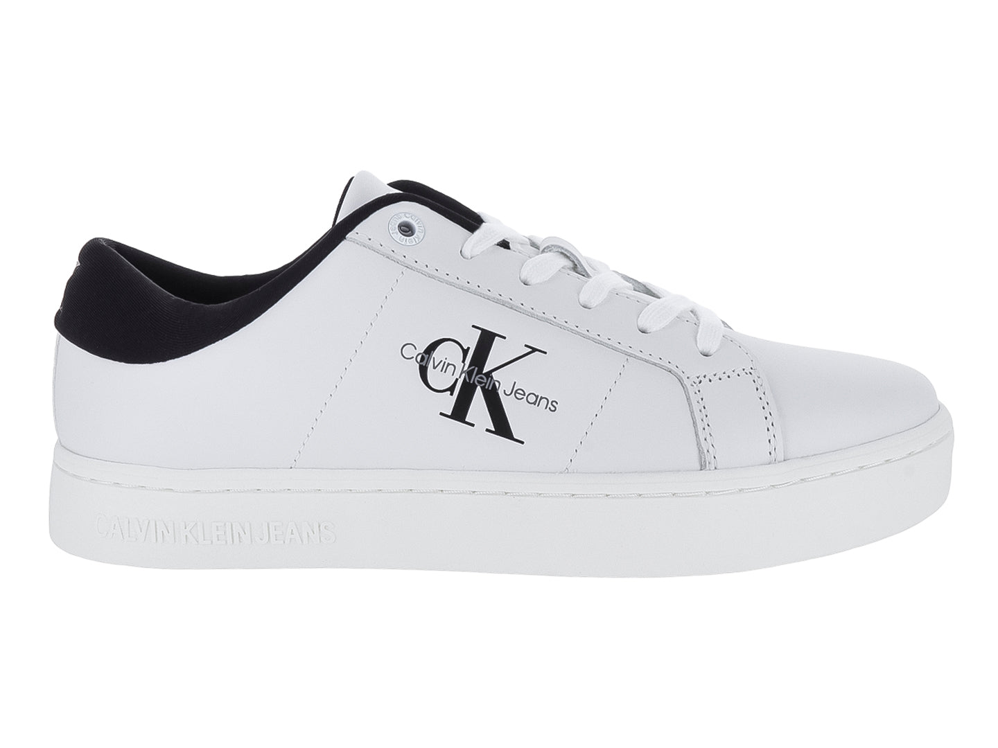 Tenis Calvin Klein Negro Blanco 01444 Para Mujer