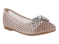 Zapatos Roze Flats Dama 24283K Para Mujer