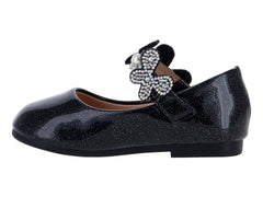 Zapatos Planos Roze Negros para Niña