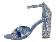 Sandalias Roze Color Azul Jeans para Mujer