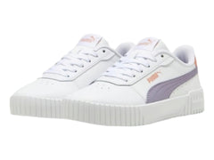 Tenis PUMA Carina 2.0 Blanco y Morado para Niña