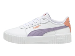 Tenis PUMA Carina 2.0 Blanco y Morado para Niña