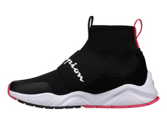 Tenis Champion Rally Pro Negro y Rosa para Mujer