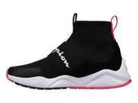 Tenis Champion Rally Pro Negro y Rosa para Mujer