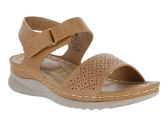 Sandalias Comfort Fit Color Tan para Mujer