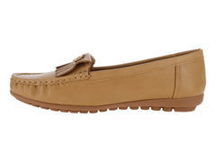 Zapatos Mocasines Comfort Fit Camel para Mujer