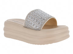 Sandalias Furor con Plataforma Beige para Mujer