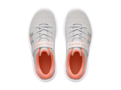 Tenis Under Armour GPS Surge 4 Gris y Rosa para Niña