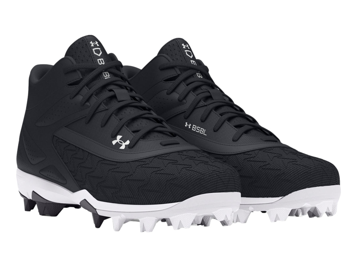Tenis Under Armour Leadoff Mid 3.0 Negro y Blanco para Hombre